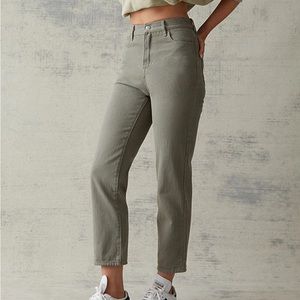 PacSun Olive High Waisted Straight Leg Jeans